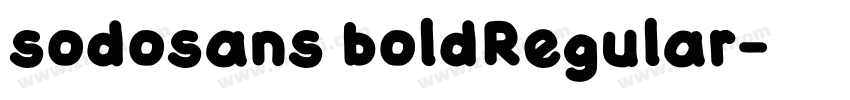 sodosans boldRegular字体转换 sodosans boldRegular字体转换